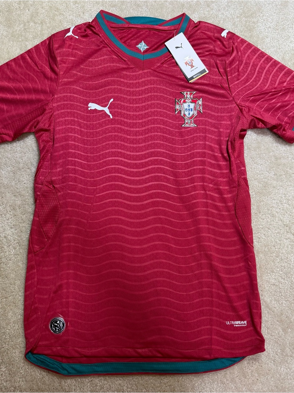 Puma Portugal Red Football Jersey (Large)